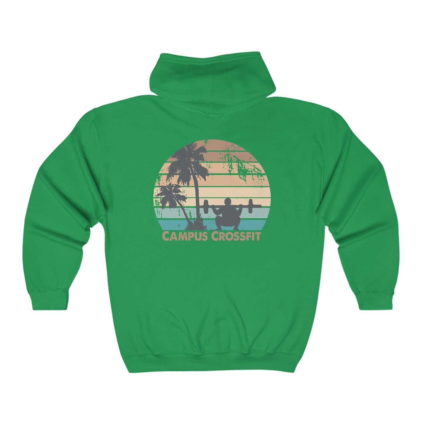 CAMPUS Sunset Squats - Full Zip Hooded Sweatshirt [Unisex Heavy Blend]